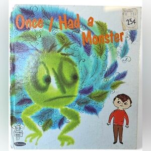 Vintage Child’s Book Once I Had a Monster by Ann Hellie
